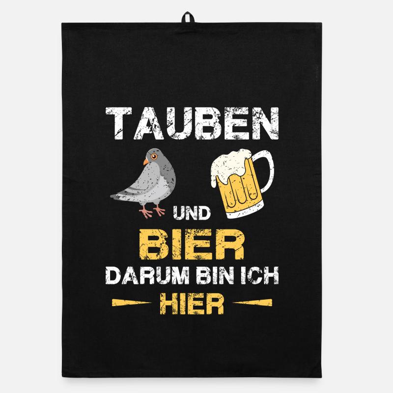 Taubenzüchter Taube Taubenzucht Spruch Brieftaube Organic Geschirrtuch