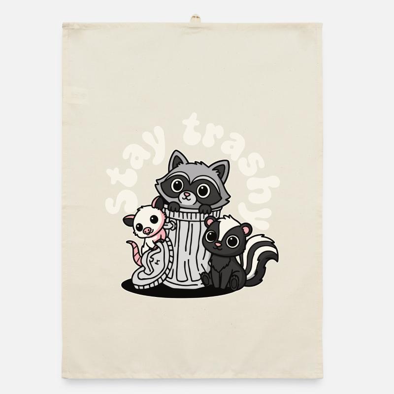 Reste Raton laveur Opossum Skunk Torchon bio