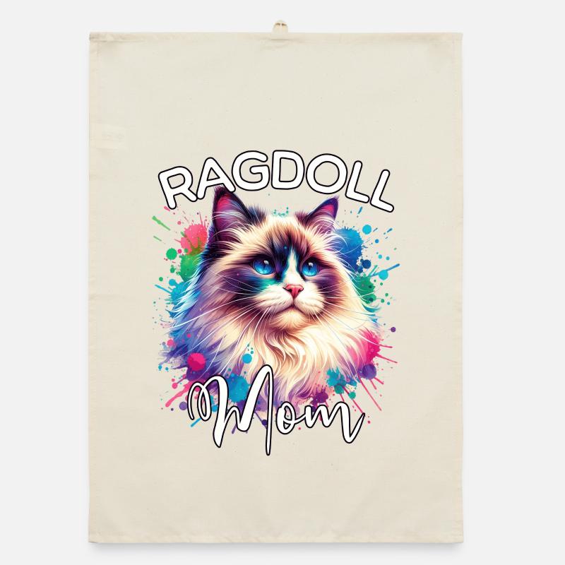 Maman Chatte Ragdoll Torchon bio