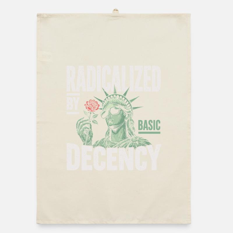 Radicalized by Decency Statue Organic Geschirrtuch