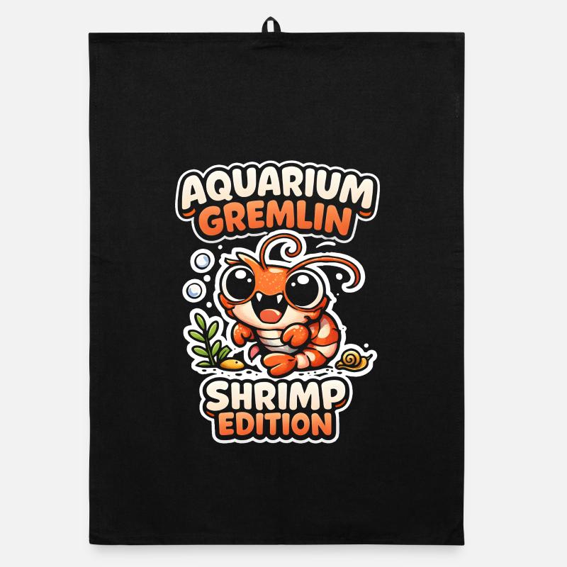 Gremlin d’aquarium | Passe-temps de crevettes Torchon bio