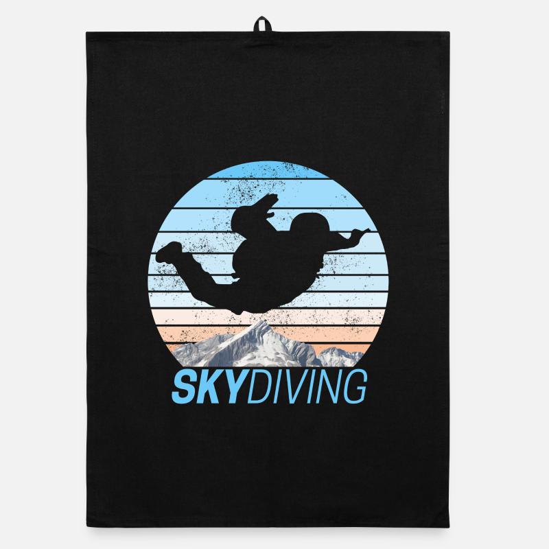 Parachutisme Coucher de soleil Torchon bio