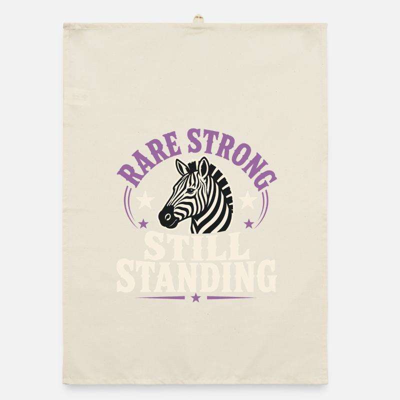 Eds Consciousness Ehlers-danlos Zebra Warrior Organic dish towel
