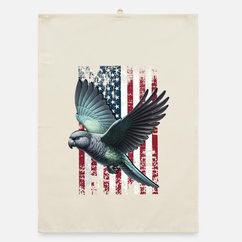 Pionus Parrot US Red-rumped Parrot Organic dish towel