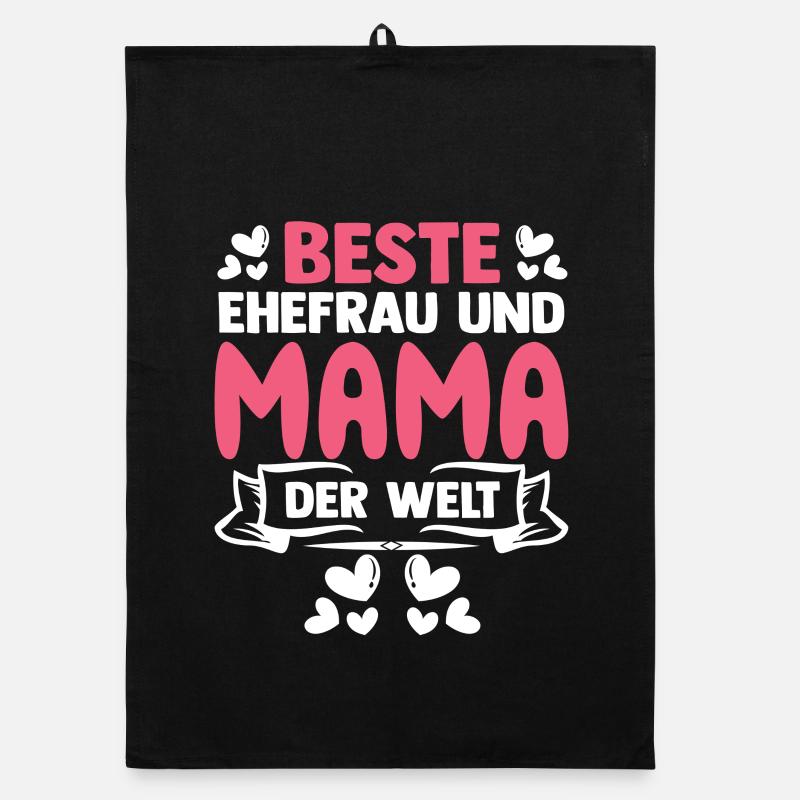 Beste Ehefrau Und Mama Der Welt Organic Geschirrtuch