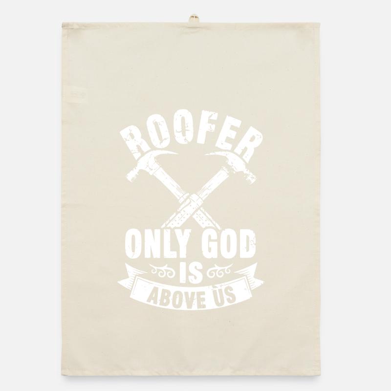 Only God Is Above Us Crest Organic dish towel