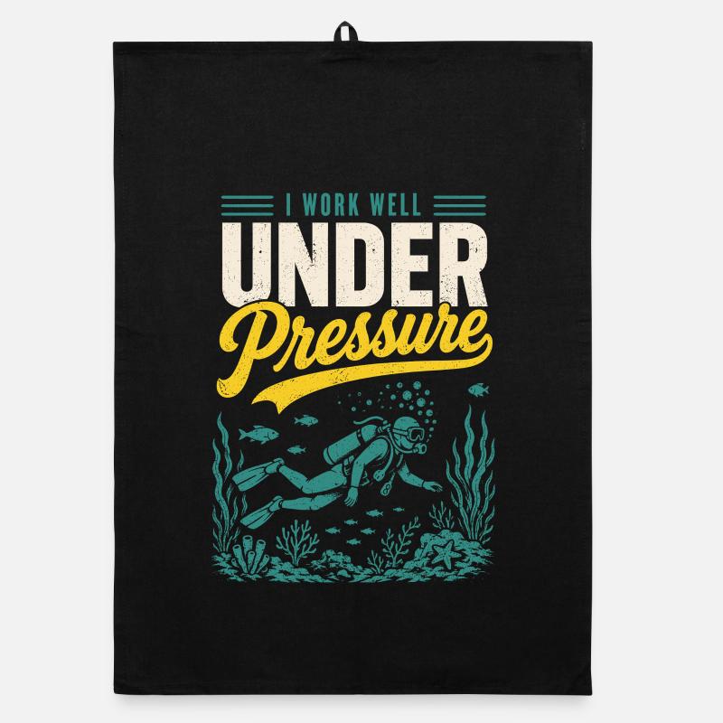 Diver Under Pressure Shirt Organic dish towel