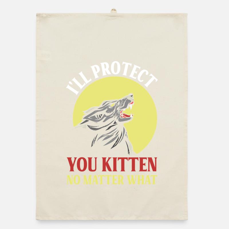 Loup protecteur pour chatons Torchon bio