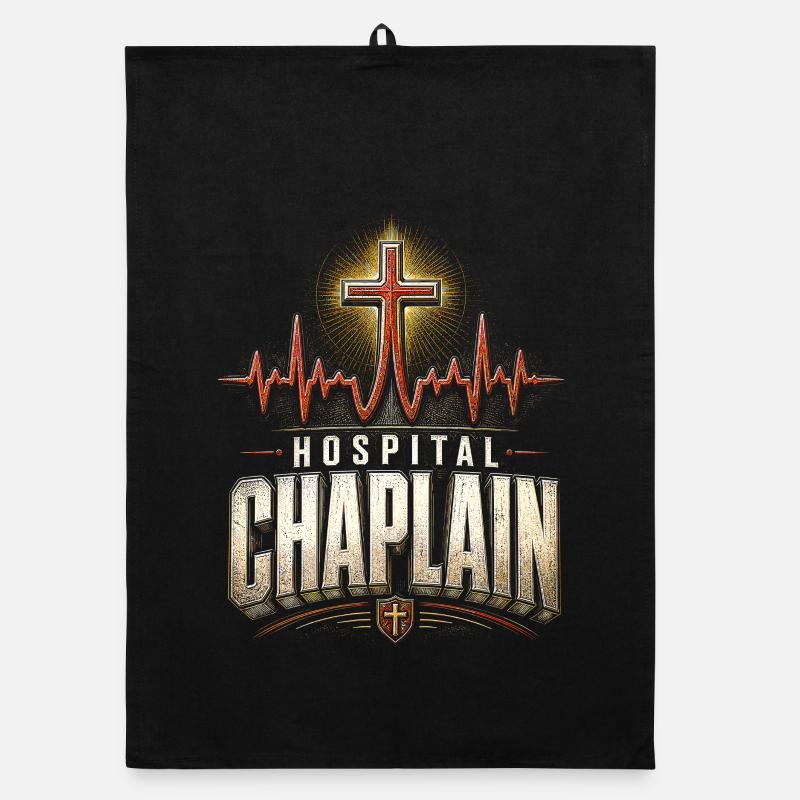 Chaplain, cleric, parish priest, hospital chaplain Organic dish towel