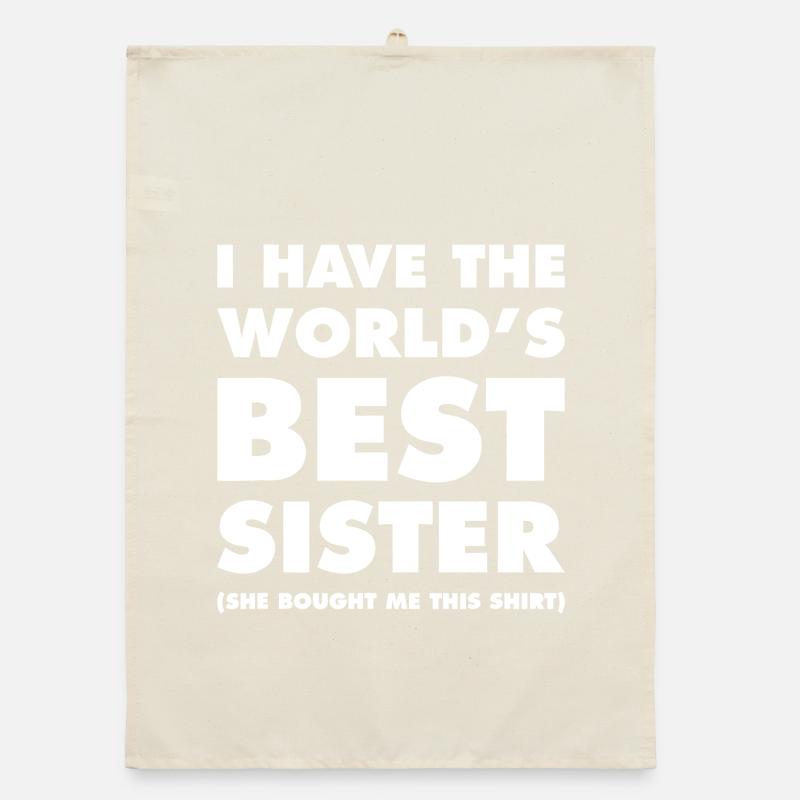 Die beste Schwester-Tee der Welt Organic Geschirrtuch