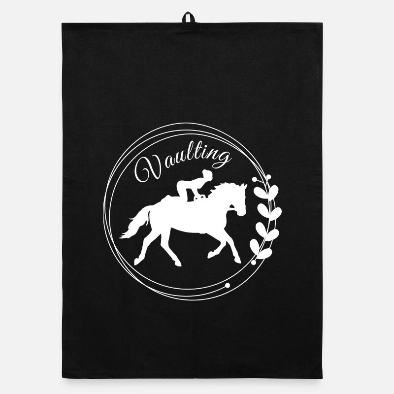 Établi de voûte : design élégant de cheval équestre Torchon bio