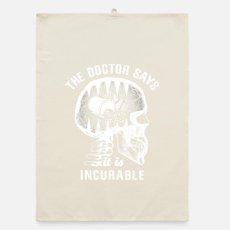 The doctor says it's incurable - Backgammon Organic Geschirrtuch