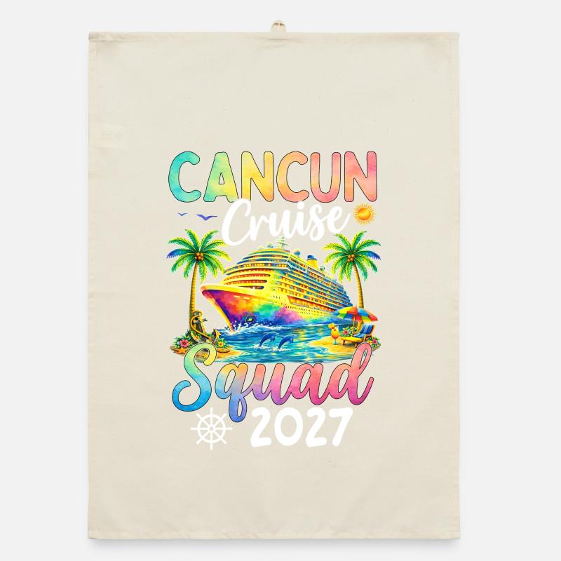 Cancun Cruise Squad 2027 Organic dish towel
