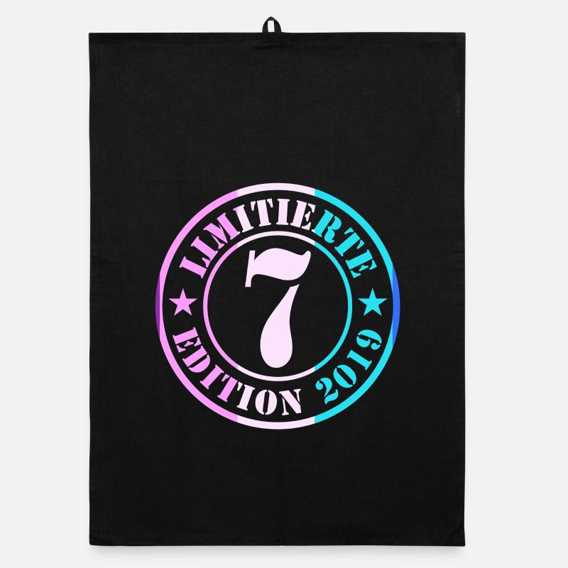 7. Geburtstag Junge Mädchen Organic Geschirrtuch