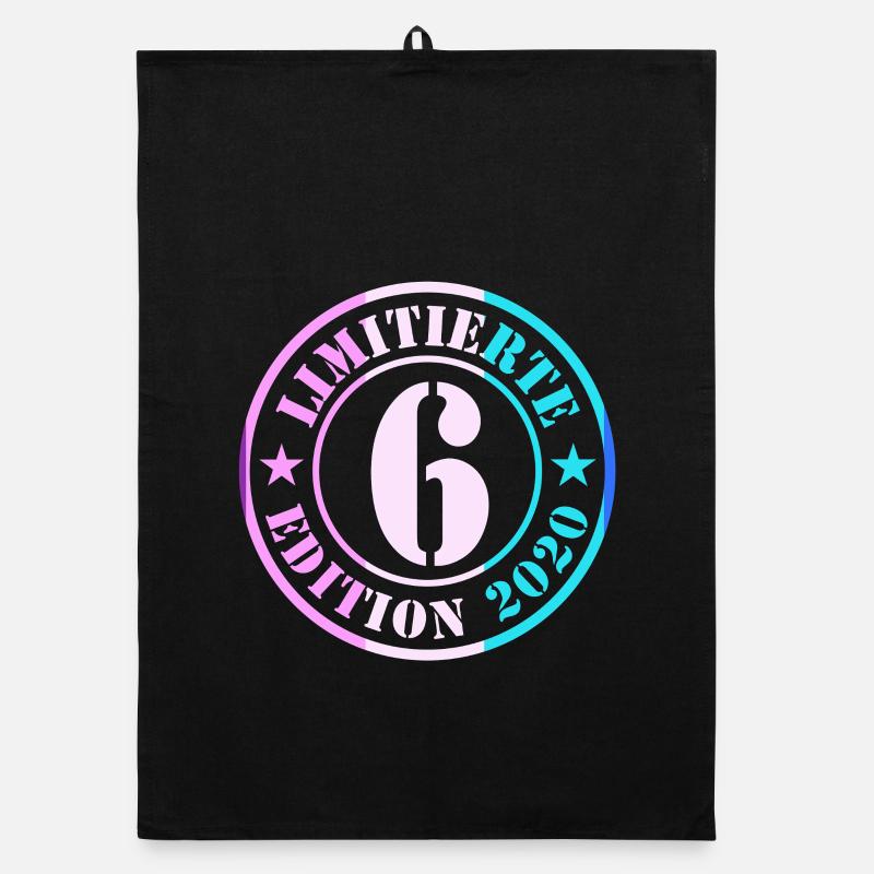 6. Geburtstag Junge Mädchen Organic Geschirrtuch