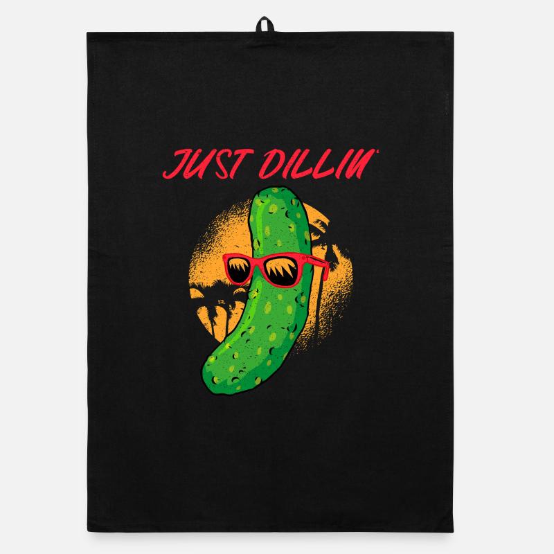 Juste Dillin Cool Concombre Chill Vintage Torchon bio