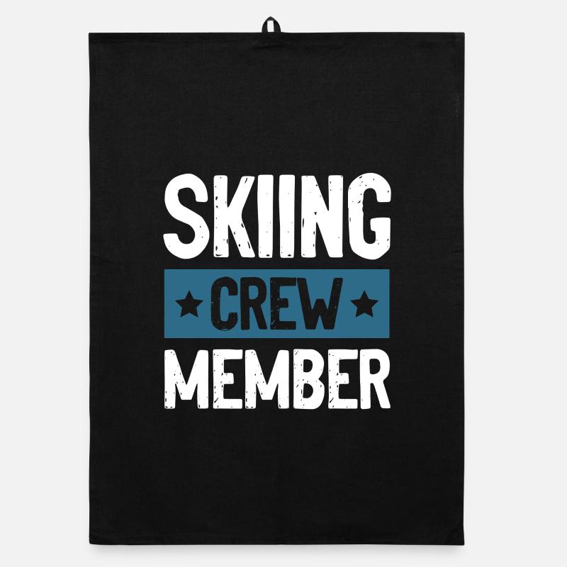 Skiing Crew Organic dish towel