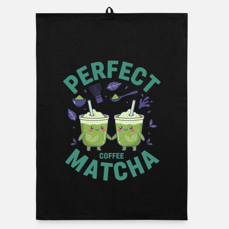 Parfait Coffee Matcha Thé Vert Matcha Lover Torchon bio