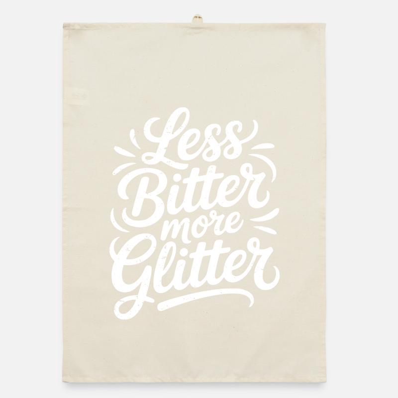 moins amer plus de paillettes Torchon bio