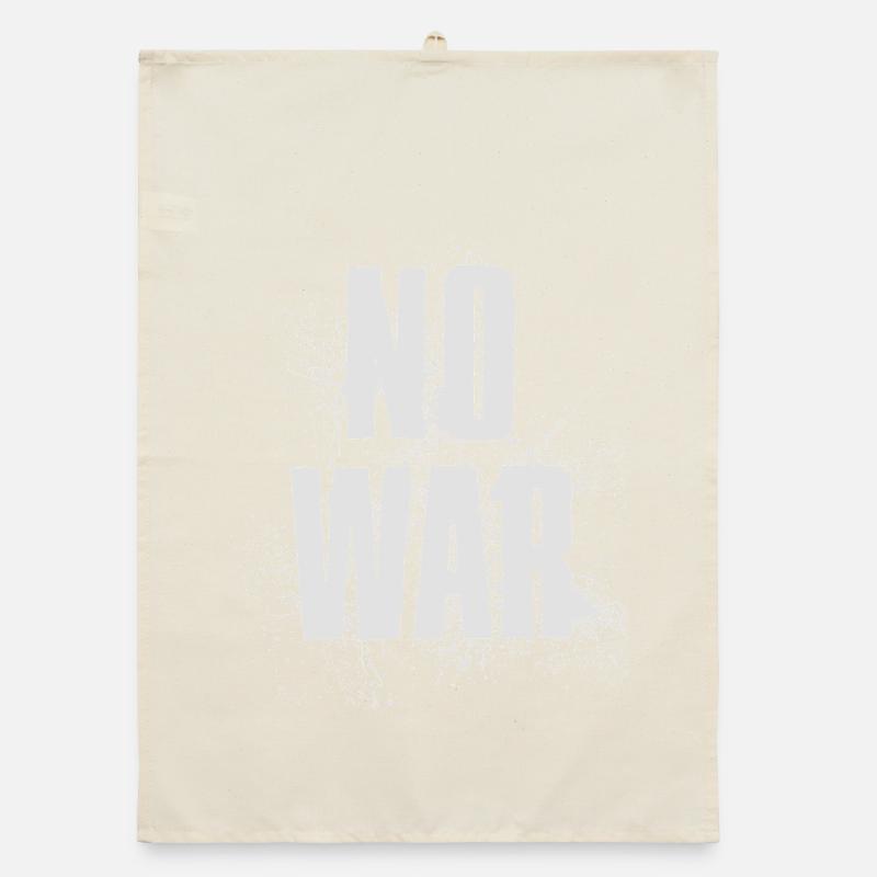 NO WAR – Statement for peace against war Organic dish towel