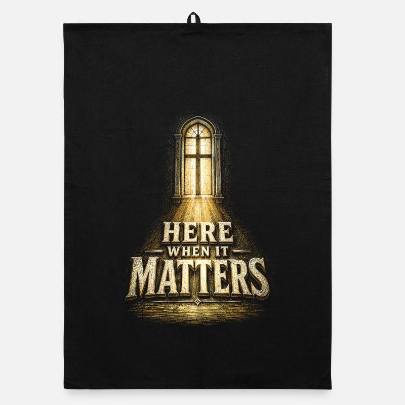 Chaplain Cleric Pastor Here When It Matters Organic dish towel