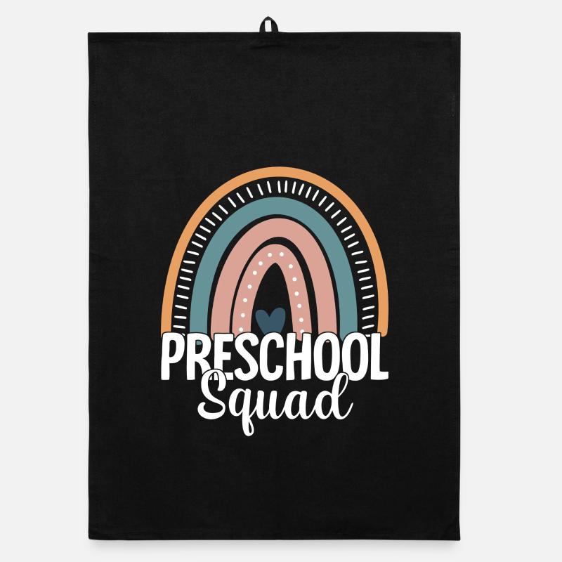 Preschool Squad Rainbow Arc Organic dish towel