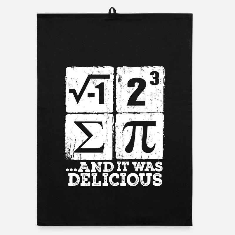 Pi, i and Sigma: Delicious Math Organic dish towel