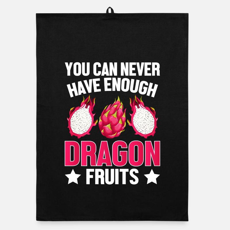 Enough Dragon Fruit Design Organic dish towel