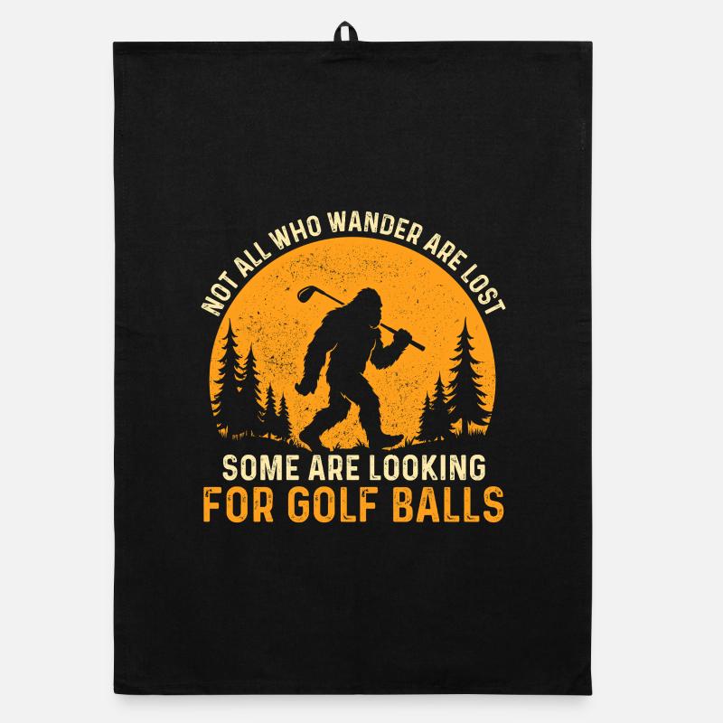 Looking For Golf Balls Funny Golfer Humor Organic dish towel