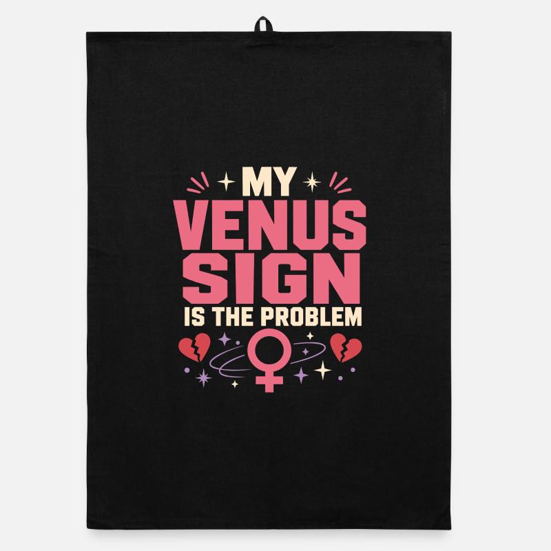Venus-zeichen Venus-astrologie Organic Geschirrtuch
