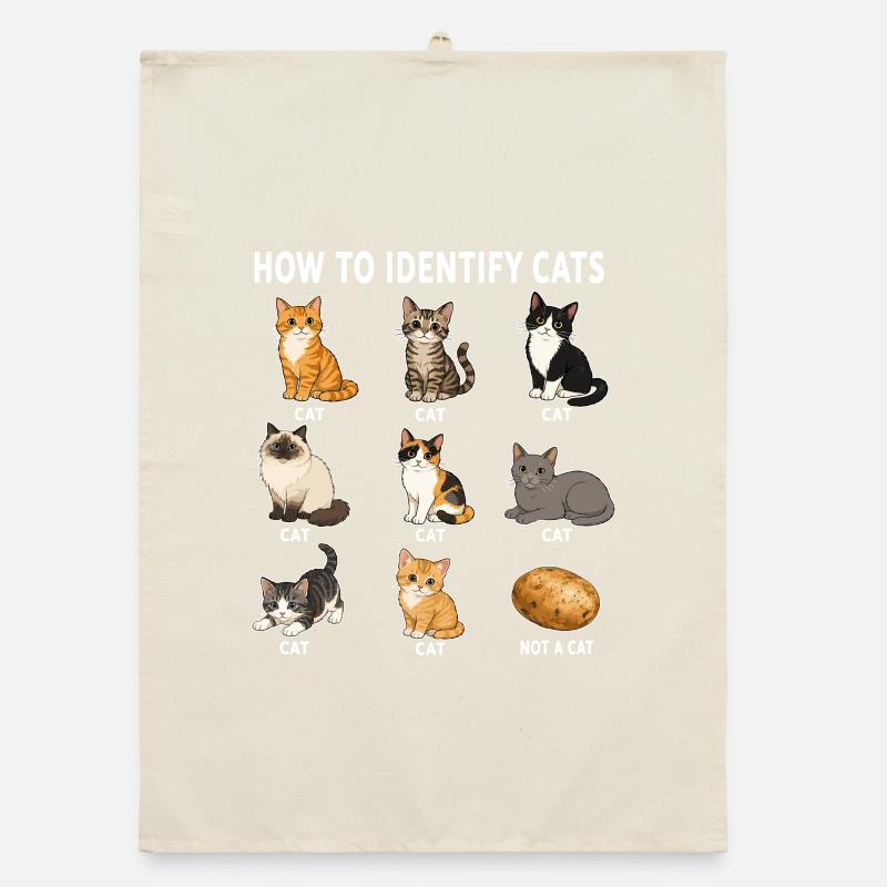 Comment reconnaître les chats : diagramme drôle de chat Torchon bio