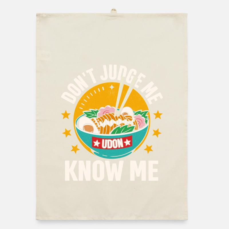 Udon Doesn't Know Me – Noodle Saying Organic dish towel
