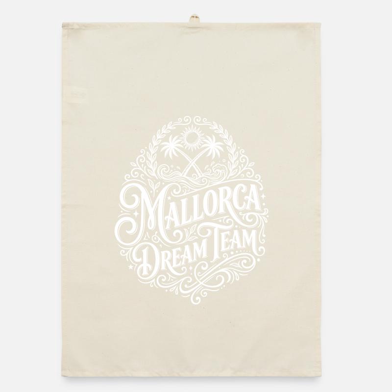 Mallorca Dream Team Organic Geschirrtuch
