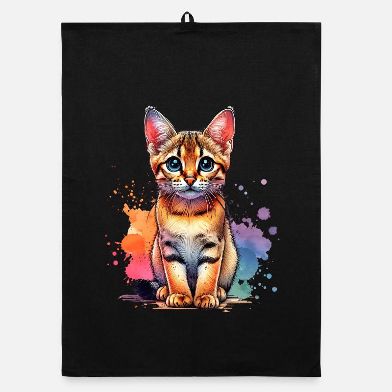 Cadeau du chat de Savannah Torchon bio
