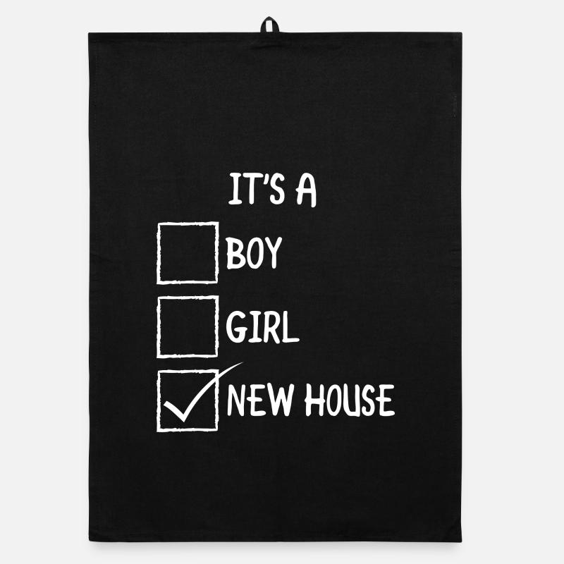 New House Checkbox Meme Organic dish towel