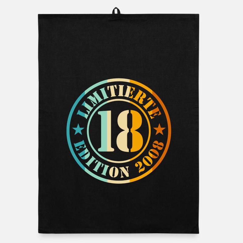 18th Birthday Organic dish towel