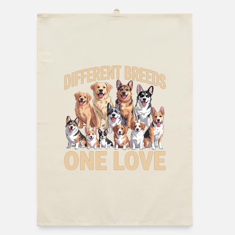 Différentes races de chiens Un amour des chiens Torchon bio