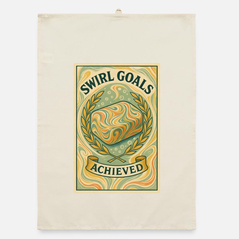 Swirl goals achieved | Soapmaking Organic dish towel
