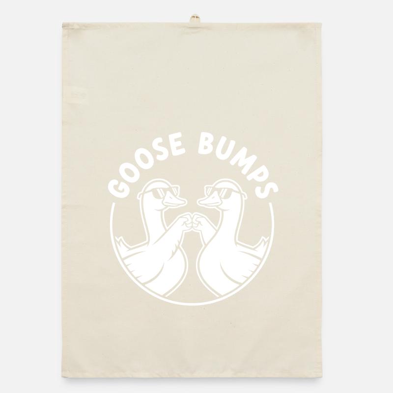 Goose Bumps Duck Duo Organic dish towel
