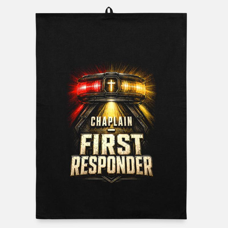 Kaplan Kleriker Pfarrer Chaplain First Responder Organic Geschirrtuch