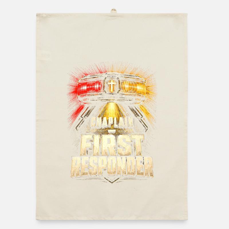 Kaplan Kleriker Pfarrer Chaplain First Responder Organic Geschirrtuch