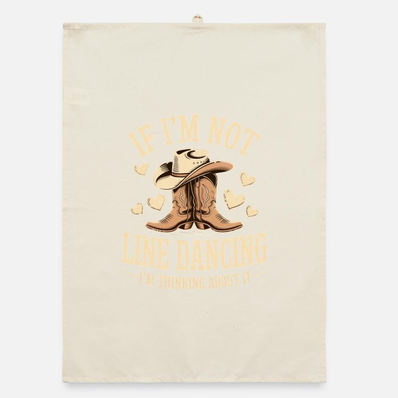 Line Dance Line Dancer Line Dancing Gifts Organic dish towel