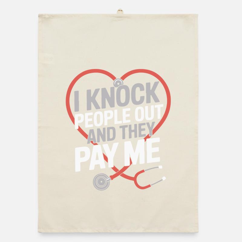 Anesthesiologist Knock People Out Anesthesia Organic Geschirrtuch