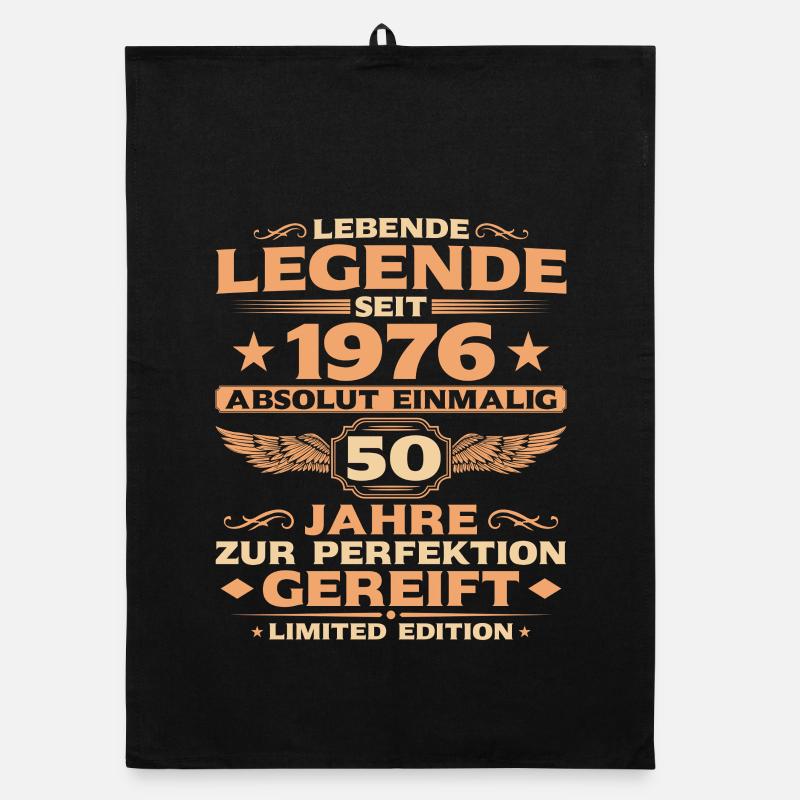 Absolut Einmalig 1976 – 50. Geburtstag Retro Organic Geschirrtuch