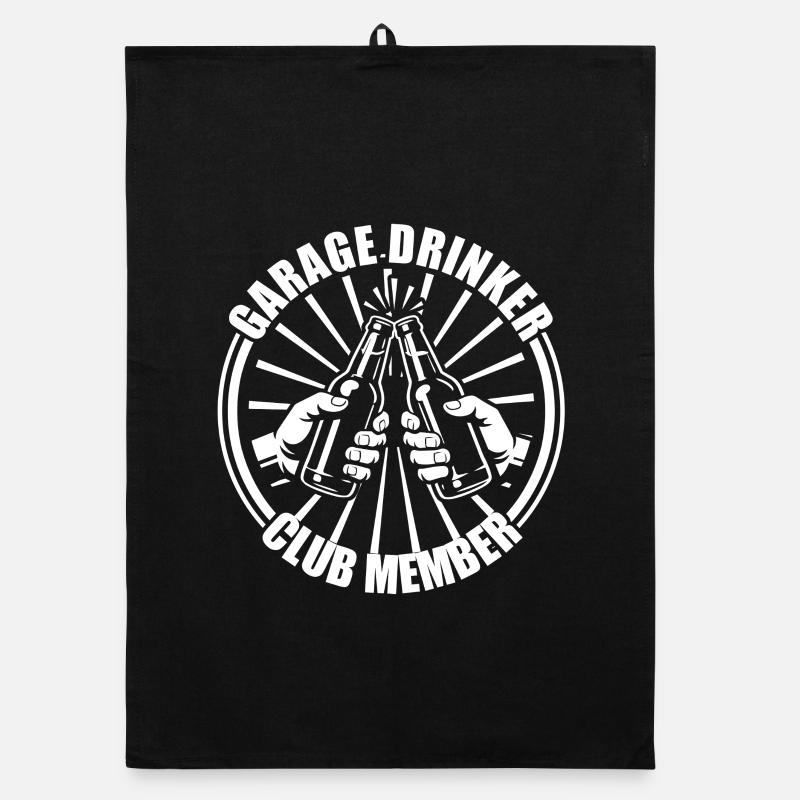 Garage drinker Car lover car guy mechanic Organic dish towel