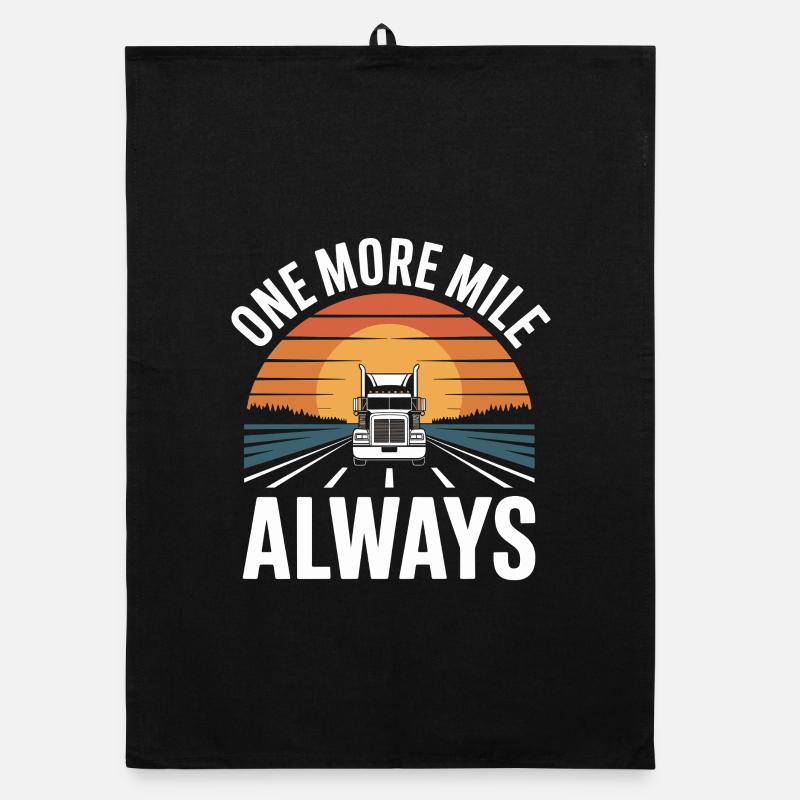 Berufskraftfahrer One More Mile Always Geschenk Organic Geschirrtuch