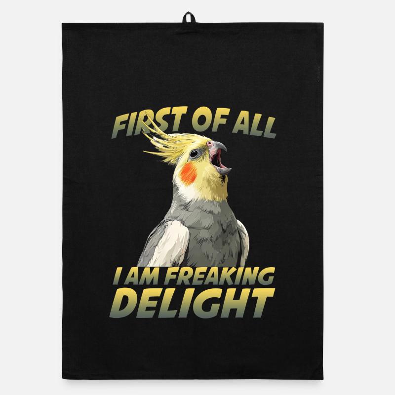 Humour de calopsitte Oiseau Calopsitte Perroquet Torchon bio
