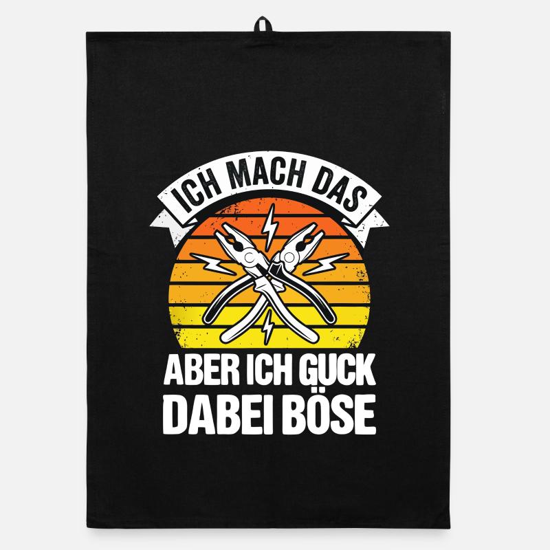 Handwerker Spruch Lustig Zange Organic Geschirrtuch