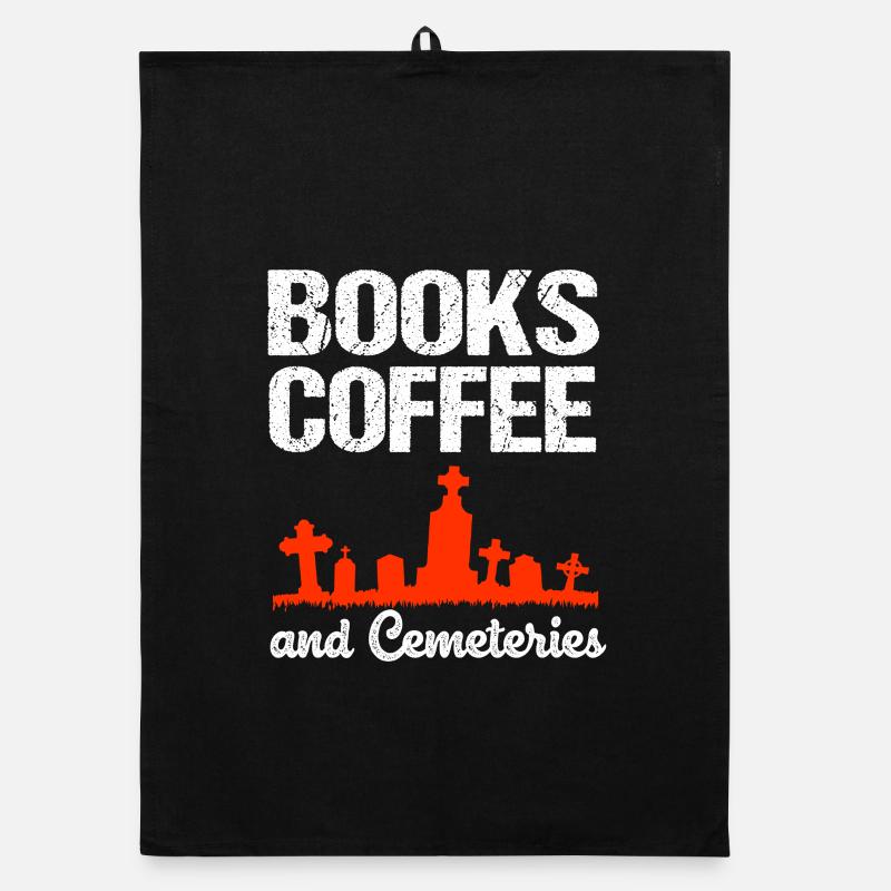 Funeral Coffee Organic dish towel
