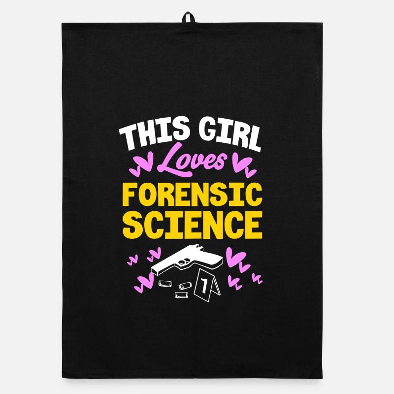 Forensik Forensiker Spurensicherung Organic Geschirrtuch